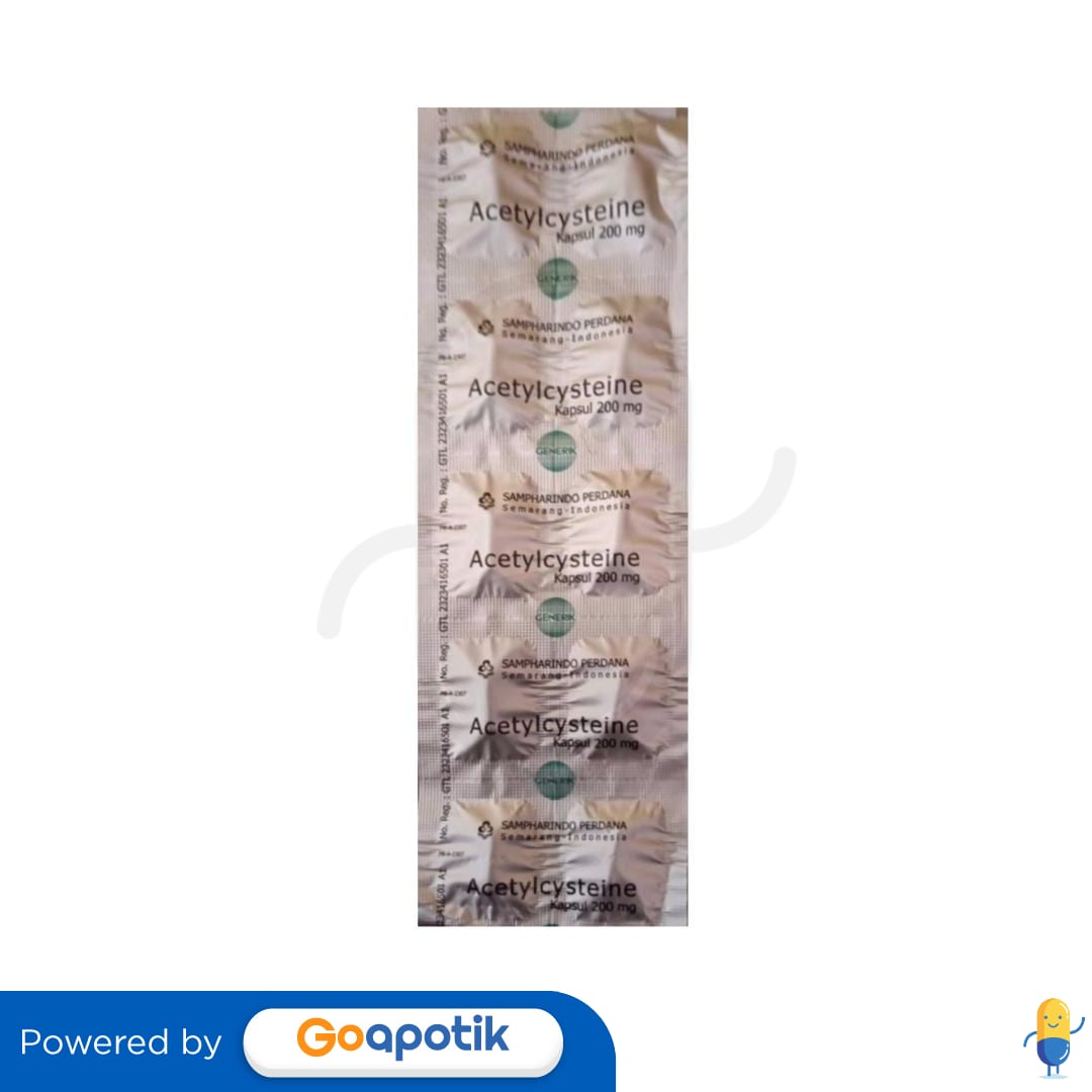 ACETYLCYSTEINE SAMPHARINDO 200 MG KAPSUL